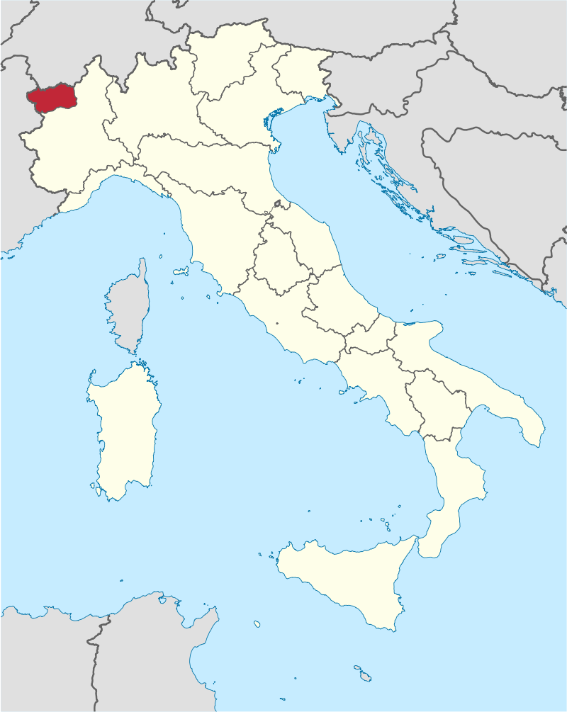 Posizione in Italia: Valle D Aosta